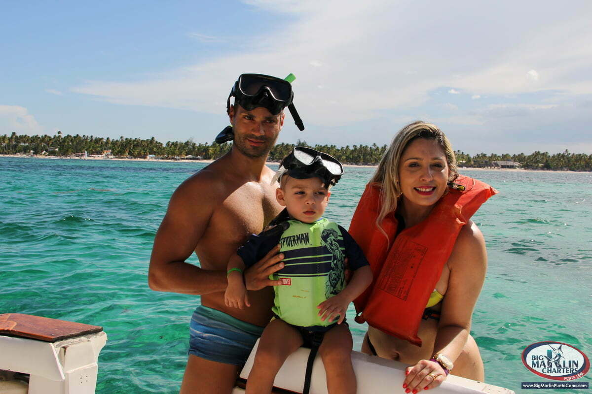 family private charter party boat and reef snorkeling