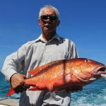 snapper and grupper bottom fishing Punta Cana unshore trip