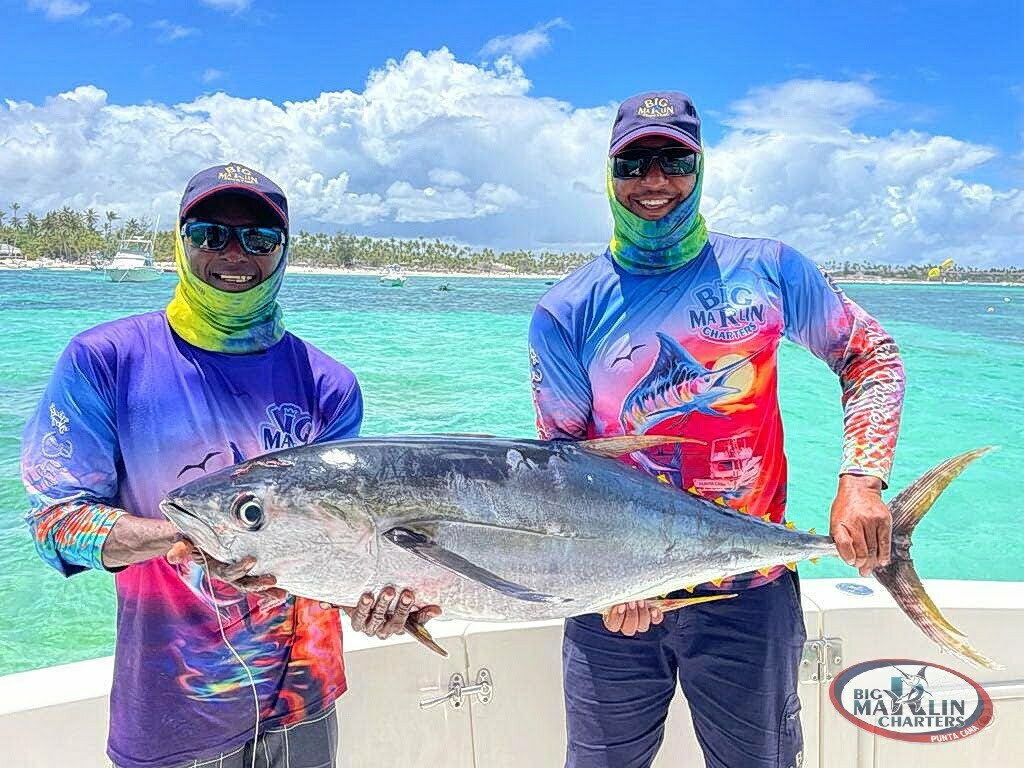 Punta Cana fishing yellowfin tuna charter shirts bigmarlincharters