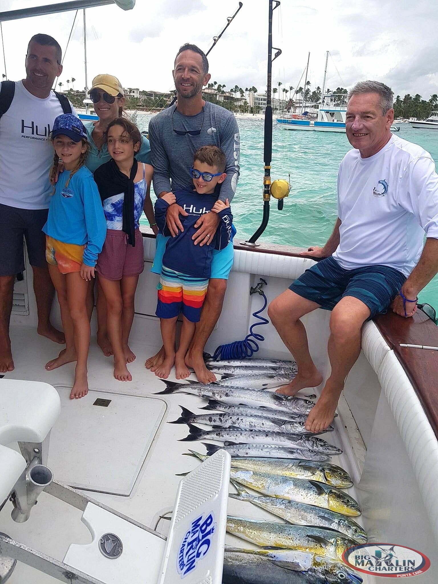 Family fishing Punta Cana