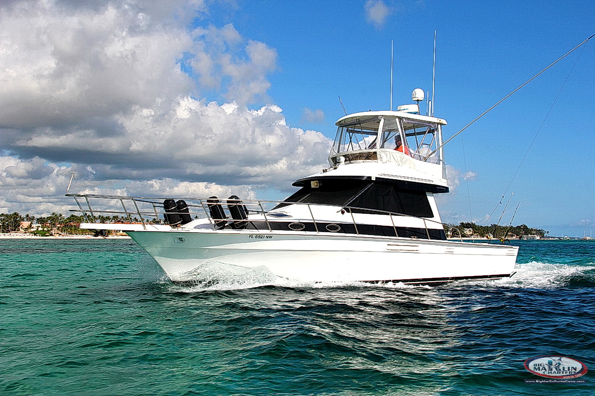 Mediterranean Yacht Group USA charter fishing boat in Punta Cana for Big Game fishing marlin wahoo mahi