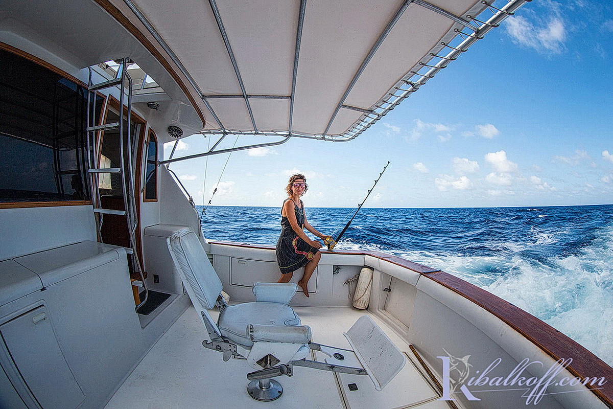 Stern Fishing Boat Fortuna and fighting chair