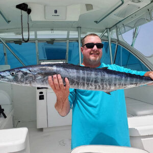 Wahoo fishing charter in Punta Cana luhrs boat catching