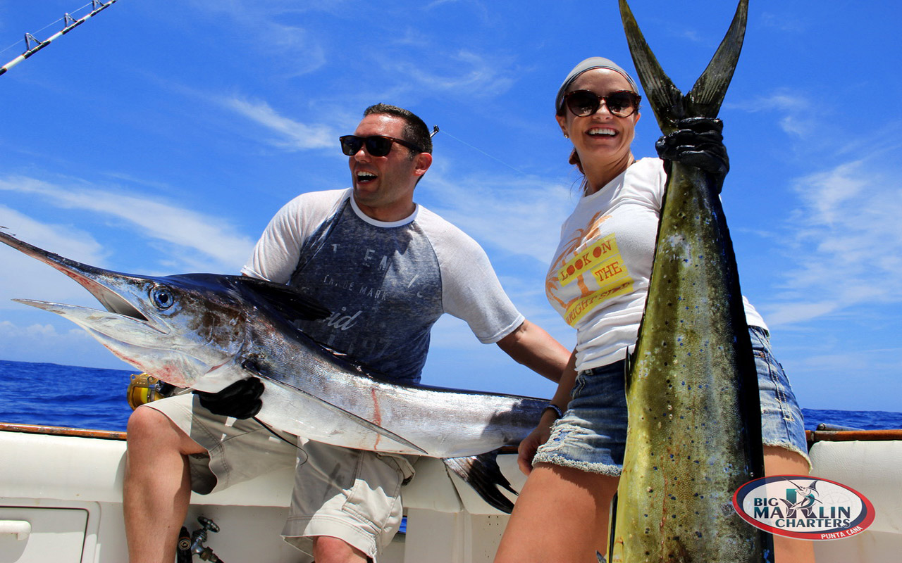 White marlin and Dorado offshore fishing charter Dominican Republic Punta Cana