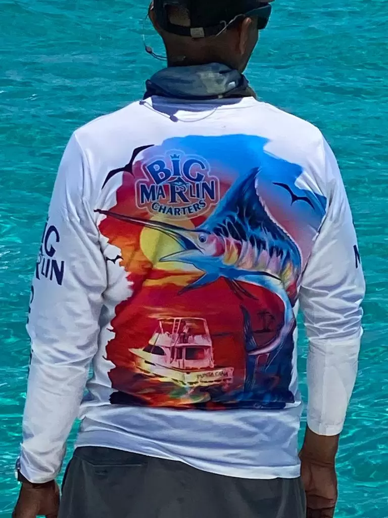 White t-shirt Big Marlin merch