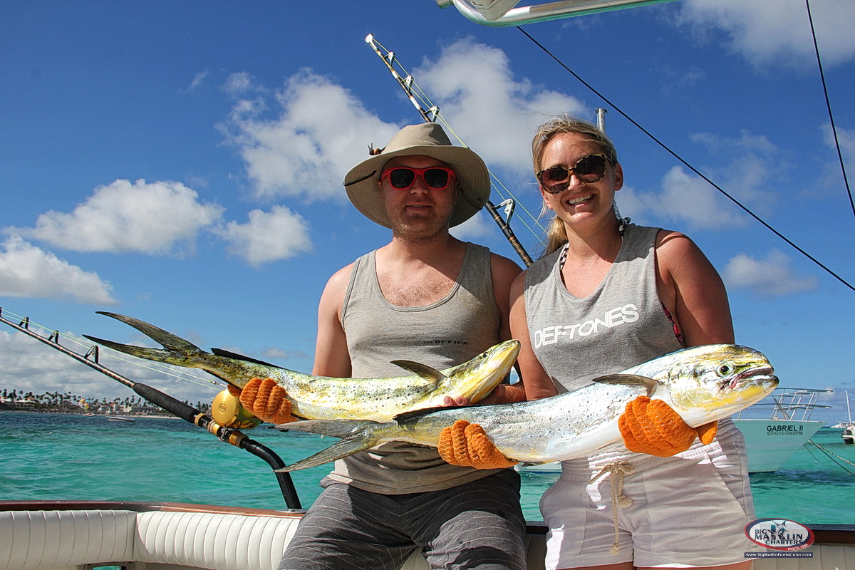 Couple fishermen Majestic resort