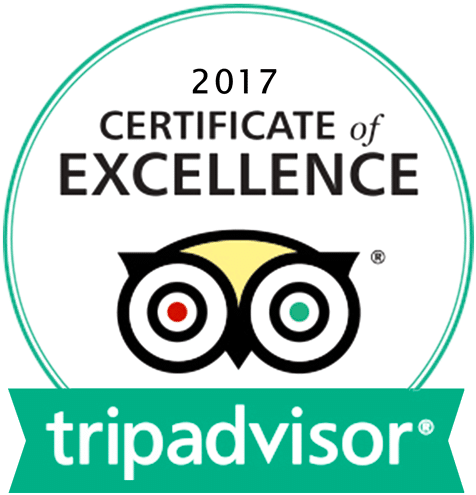 Tripadvisor 2017 Certificate of Excellence