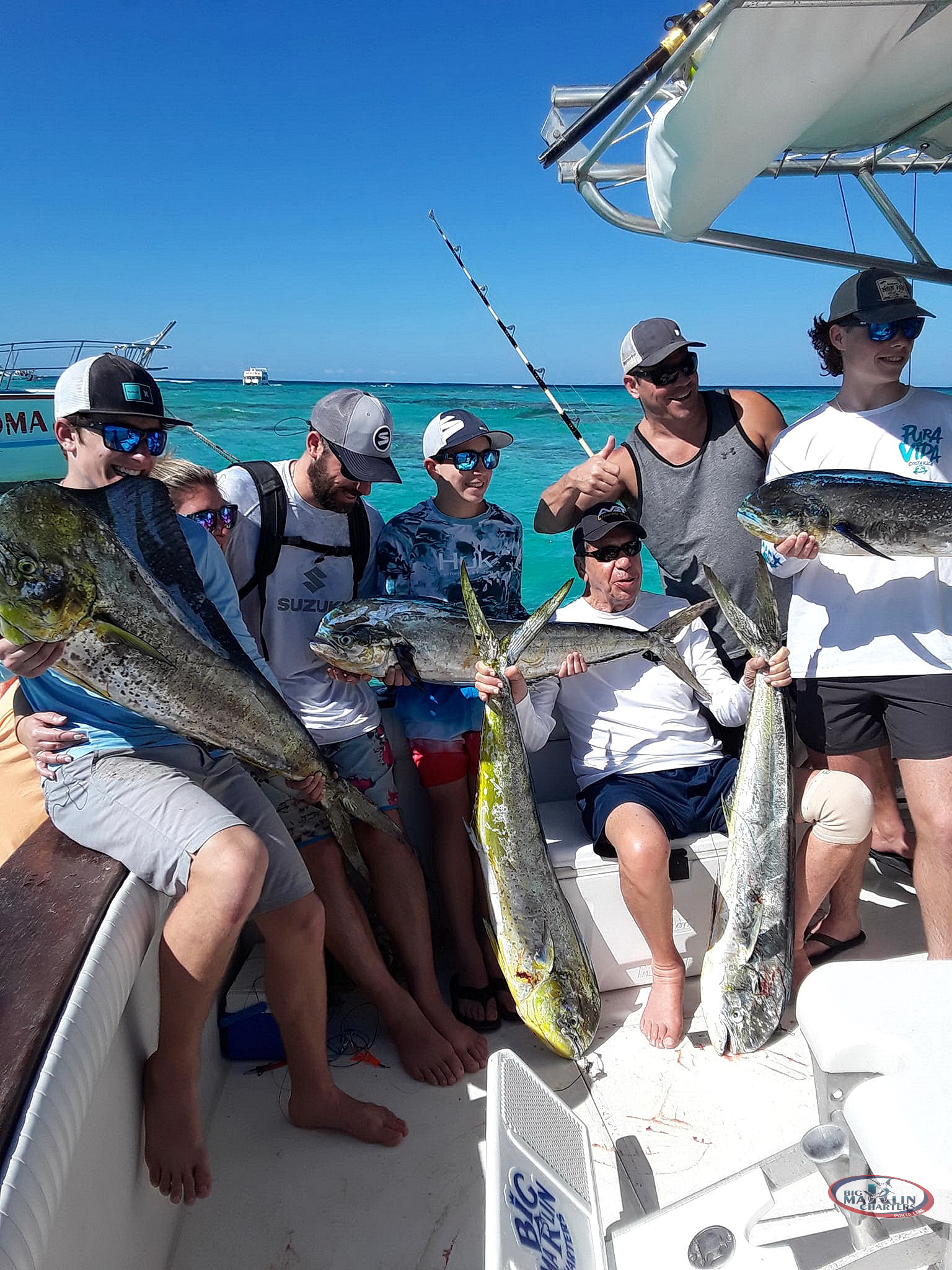 Big Family fishing in Punta Cana