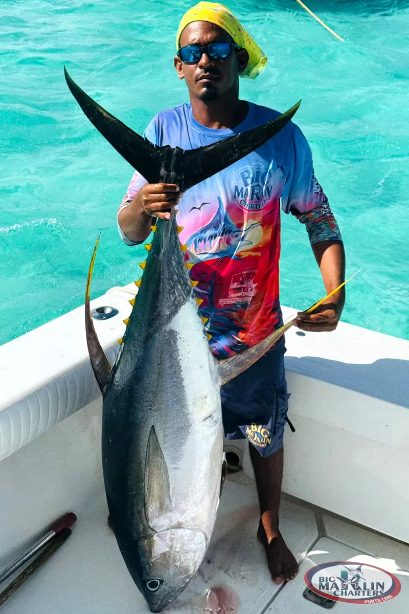 Captain Calvin and Fishing boat Cana Yellowfin Tuna